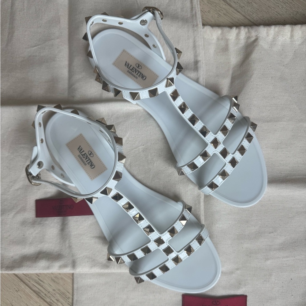 Valentino Women’s Rockstud Jelly Flat Size 36